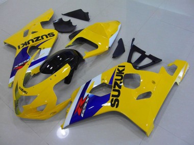 Cheap 2004-2005 Yellow Blue Suzuki GSXR750 Motorcycle Fairings Kits Canada