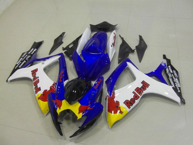 Cheap 2006-2007 Blue White Red Bull Suzuki GSXR750 Motorcyle Fairings Canada Cheap 2006-2007 Blue White Red Bull Suzuki GSXR750 Motorcyle Fairings Canada