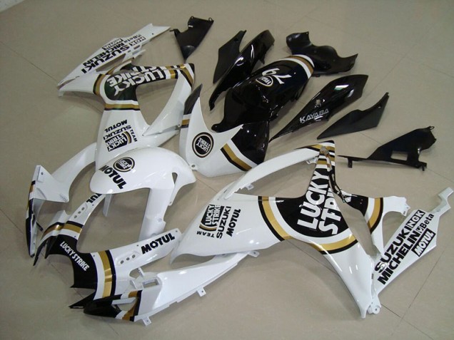Cheap 2006-2007 White Lucky Strike Black Motul Suzuki GSXR750 Motorcycle Fairings Kit Canada Cheap 2006-2007 White Lucky Strike Black Motul Suzuki GSXR750 Motorcycle Fairings Kit Canada