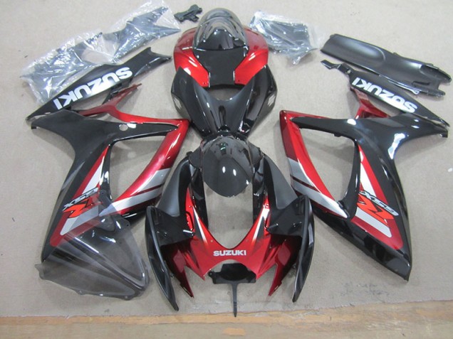 Cheap 2006-2007 Black Red Suzuki GSXR750 Motorcycle Fairing Canada