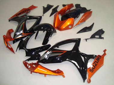 Cheap 2006-2007 Black Orange Suzuki GSXR750 Motorbike Fairing Canada