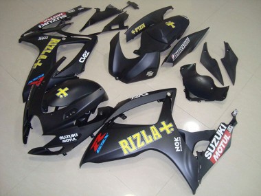 Cheap 2006-2007 Black Yellow Rizla Suzuki GSXR750 Motorbike Fairing Kits Canada