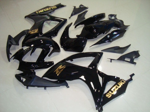 Cheap 2006-2007 Black Gold Decal Suzuki GSXR750 Motorcyle Fairings Canada Cheap 2006-2007 Black Gold Decal Suzuki GSXR750 Motorcyle Fairings Canada