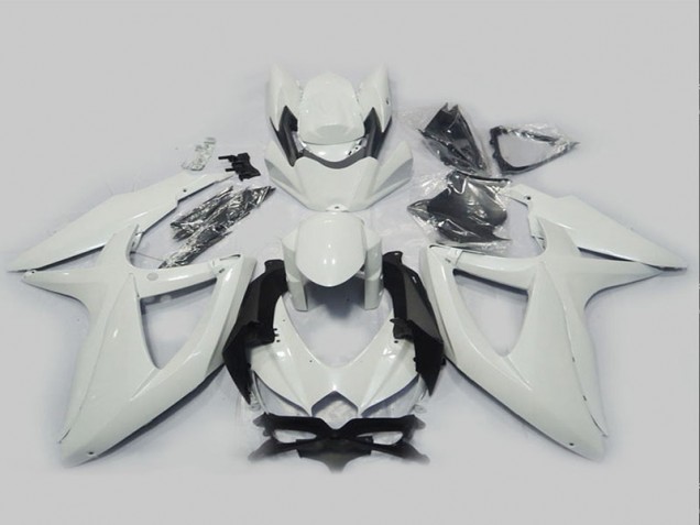 Cheap 2008-2010 White Suzuki GSXR750 Motorcycle Fairing Kits Canada