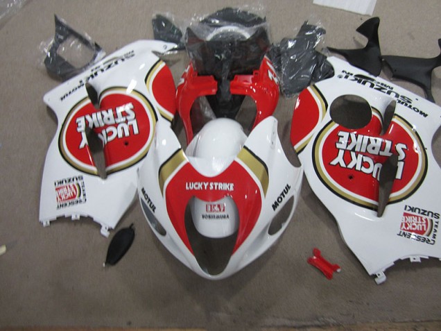Cheap 1996-2007 White Lucky Strike Motul Suzuki GSXR1300 Hayabusa Motorcycle Fairings Kit Canada Cheap 1996-2007 White Lucky Strike Motul Suzuki GSXR1300 Hayabusa Motorcycle Fairings Kit Canada