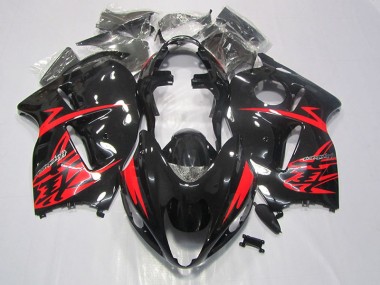 Cheap 1996-2007 Black Red Suzuki GSXR1300 Hayabusa Motorbike Fairing Kits Canada