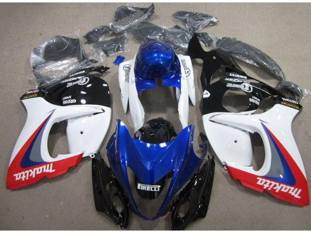 Cheap 2008-2019 White Blue Makita Suzuki GSXR1300 Hayabusa Moto Fairings Canada Cheap 2008-2019 White Blue Makita Suzuki GSXR1300 Hayabusa Moto Fairings Canada