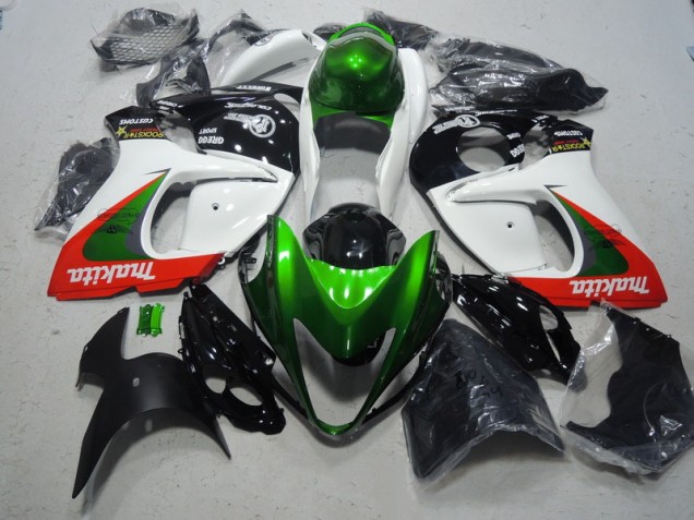 Cheap 2008-2019 White Green Makita Suzuki GSXR1300 Hayabusa Replacement Fairings Canada Cheap 2008-2019 White Green Makita Suzuki GSXR1300 Hayabusa Replacement Fairings Canada