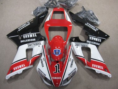 Cheap 1998-1999 Red White Black 50 Yamaha YZF R1 Replacement Motorcycle Fairings Canada