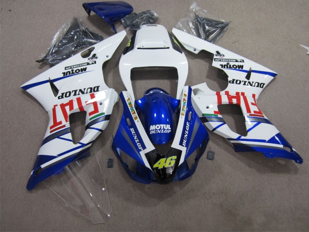 Cheap 1998-1999 Blue White Motul Dunlop 46 Yamaha YZF R1 Motorbike Fairing Kits Canada Cheap 1998-1999 Blue White Motul Dunlop 46 Yamaha YZF R1 Motorbike Fairing Kits Canada