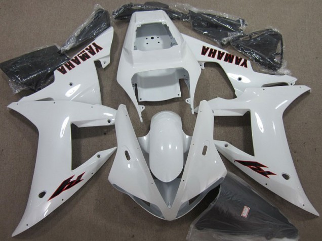 Cheap 2002-2003 White Black Yamaha YZF R1 Motorcycle Fairing Kit Canada