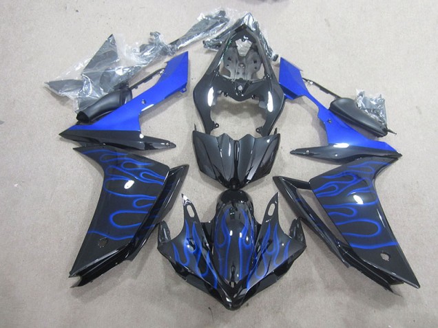 Cheap 2007-2008 Black Blue Flame Yamaha YZF R1 Motorcycle Fairing Canada Cheap 2007-2008 Black Blue Flame Yamaha YZF R1 Motorcycle Fairing Canada