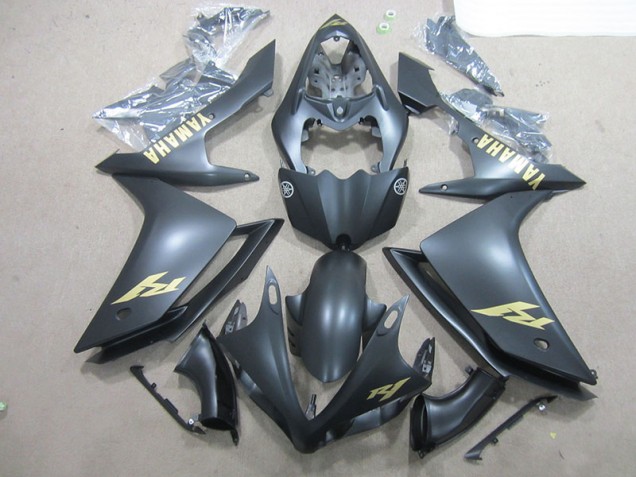Cheap 2007-2008 Black Gold Decal Yamaha YZF R1 Bike Fairing Canada Cheap 2007-2008 Black Gold Decal Yamaha YZF R1 Bike Fairing Canada