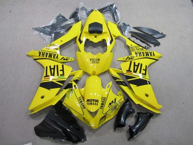 Cheap 2007-2008 Yellow Black Motul Fiat Yamaha YZF R1 Motorcycle Fairing Canada