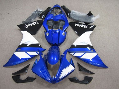 Cheap 2012-2014 Blue Black White Yamaha YZF R1 Motorcyle Fairings Canada