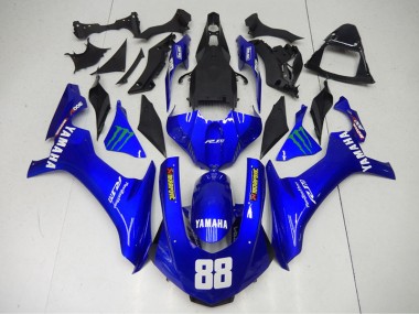 Cheap 2015-2019 Blue Monster 88 Yamaha YZF R1 Motorcycle Fairings Canada