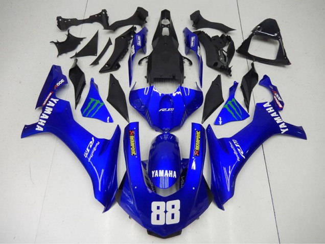 Cheap 2015-2019 Blue Monster 88 Yamaha YZF R1 Motorcycle Fairings Canada Cheap 2015-2019 Blue Monster 88 Yamaha YZF R1 Motorcycle Fairings Canada