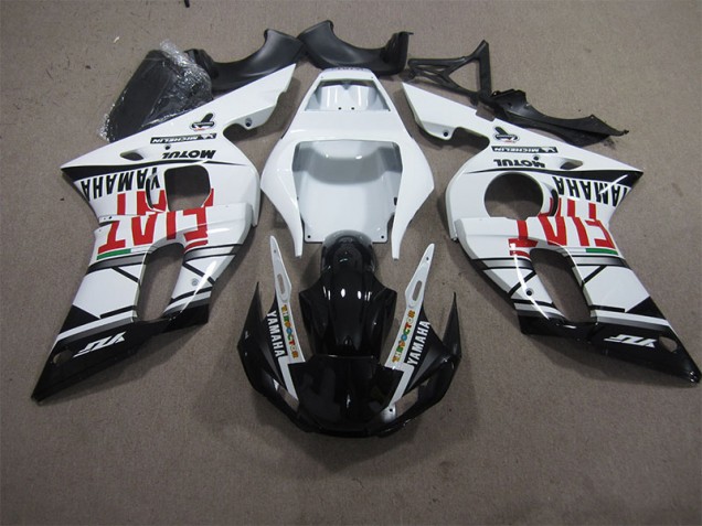 Cheap 1998-2002 White Black Fiat Yamaha YZF R6 Motorbike Fairing Kits Canada Cheap 1998-2002 White Black Fiat Yamaha YZF R6 Motorbike Fairing Kits Canada