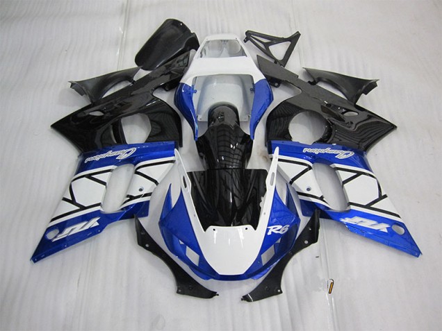 Cheap 1998-2002 Blue White Black Yamaha YZF R6 Motorbike Fairings Canada Cheap 1998-2002 Blue White Black Yamaha YZF R6 Motorbike Fairings Canada