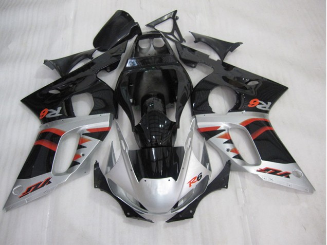 Cheap 1998-2002 Black Silver Yamaha YZF R6 Motorcycle Fairing Kit Canada Cheap 1998-2002 Black Silver Yamaha YZF R6 Motorcycle Fairing Kit Canada