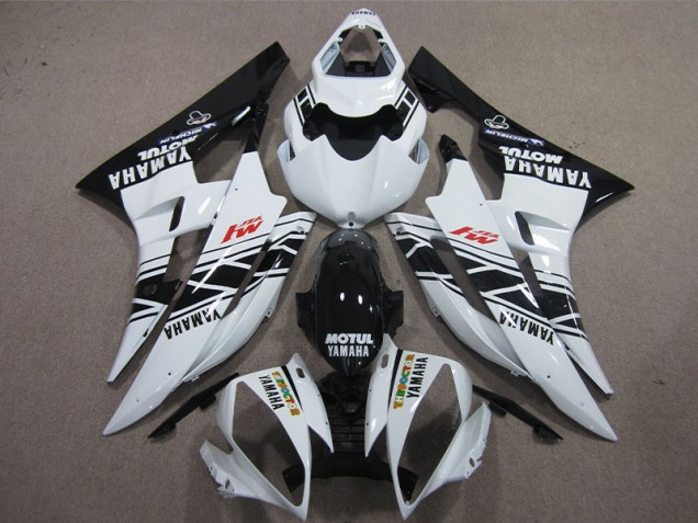Cheap 2006-2007 Black White Motul Yamaha YZF R6 Bike Fairings Canada Cheap 2006-2007 Black White Motul Yamaha YZF R6 Bike Fairings Canada