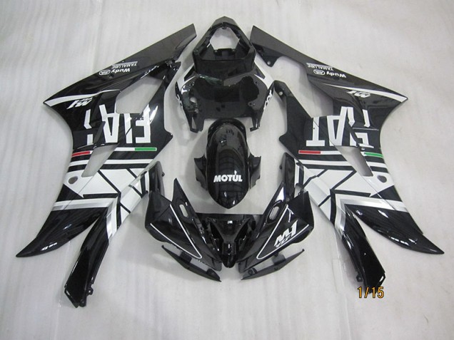 Cheap 2006-2007 Black White Motul Fiat Yamaha YZF R6 Motorcycle Fairings Canada Cheap 2006-2007 Black White Motul Fiat Yamaha YZF R6 Motorcycle Fairings Canada