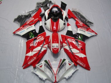 Cheap 2008-2016 Red White Rocol Yamaha YZF R6 Motorcycle Fairings Kits Canada